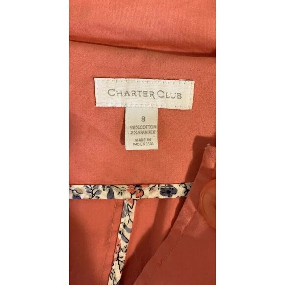 Charter Club Women’s Spring Jacket Size 8 Pink - Picture 2 of 4